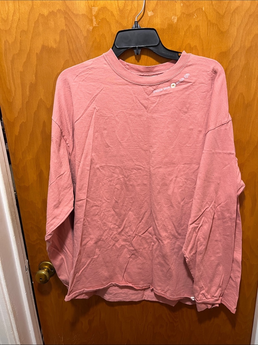 Simply Southern Rose Pink Long-Sleeve Crewneck Tee